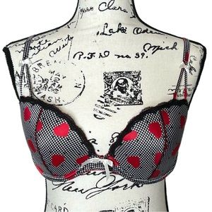 Victoria’s Secret Gingham Hearts Pushup Bra